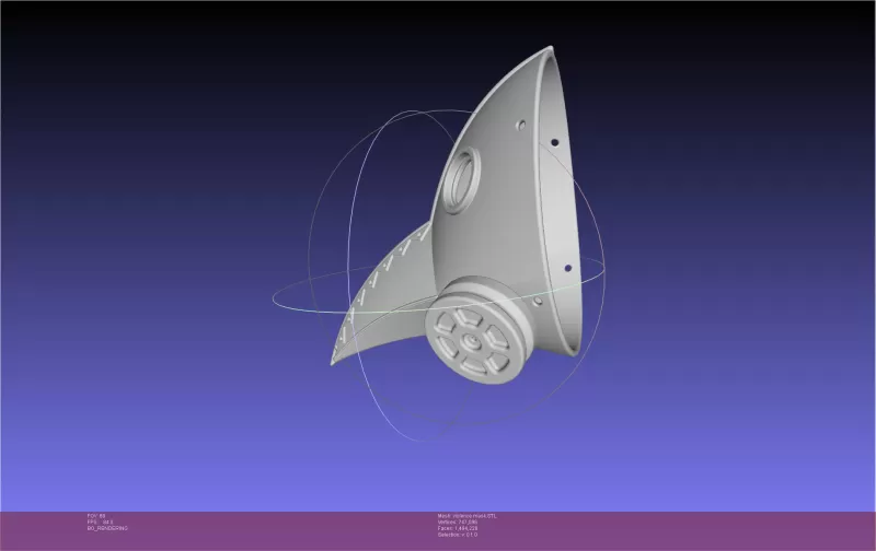 Chainsaw Man Violence Fiend Mask - Model preview 3