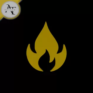 Simple Flame Symbol - 2D Art