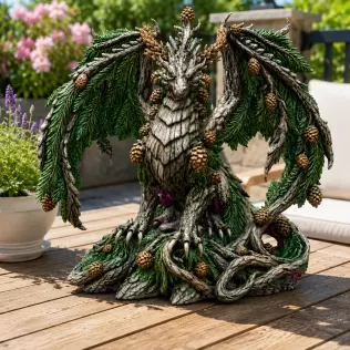 Ancient Forest Guardian Dragon STL File for 3D Print - Model thumbnail 3
