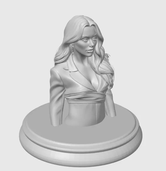 Mila Kunis 3D Bust Print - Model preview 3