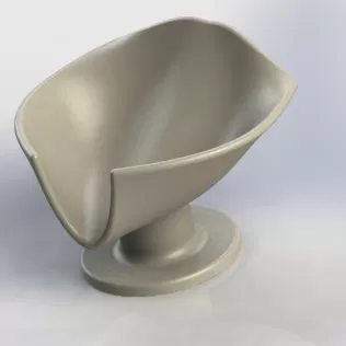 Self-Draining Soap Dish with Water Channel - Model thumbnail 7