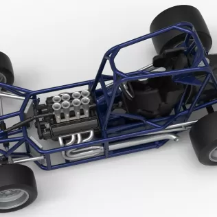 Pavement Silver Crown Car Base Version 2 Scale 1:25 - Model thumbnail 4