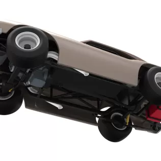 Vintage Semi-Late Model Stock Car while turning Scale 1:25 - Model thumbnail 3