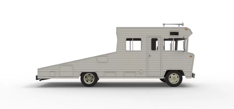 Vintage Transporter truck for Race car Version 7 Scale 1:25 - Model preview 26