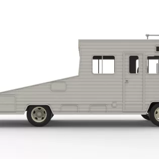 Vintage Transporter truck for Race car Version 7 Scale 1:25 - Model thumbnail 26