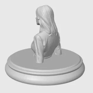 Rosamund Pike 3D Bust - Model thumbnail 6