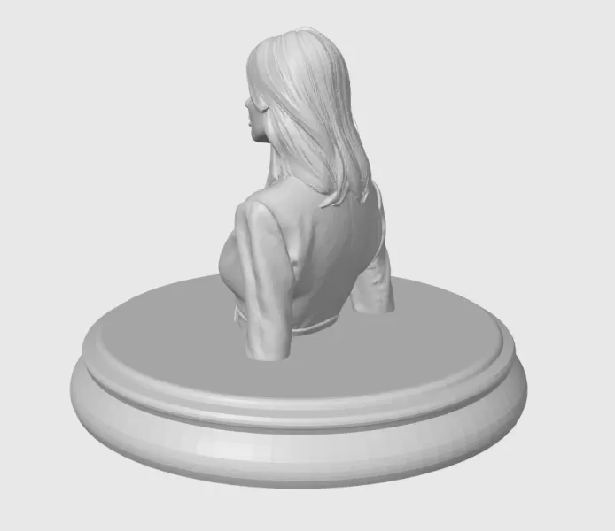 Rosamund Pike 3D Bust - Model preview 6