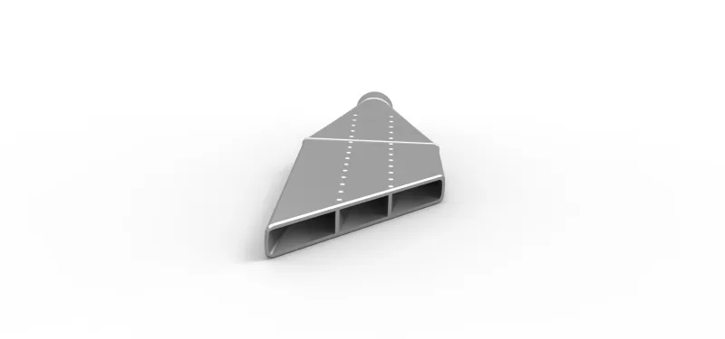 NASCAR Boom Tube Exhaust Scale 1:25 - Model preview 3