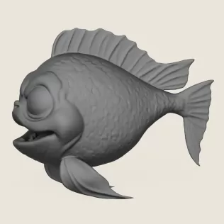 Fish 01 Print Ready 3D Model - Model thumbnail 3