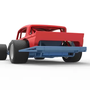 Vintage Asphalt Modified stock car V9 Scale 1:25 - Model thumbnail 15