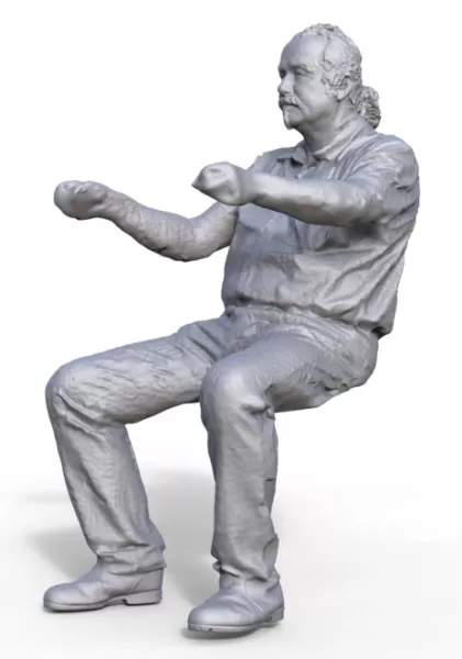 Driver figure for ship model or Truck - Model preview 1
