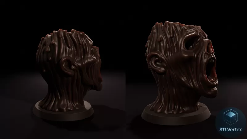 Head – 3D Printable Model - Model preview 4