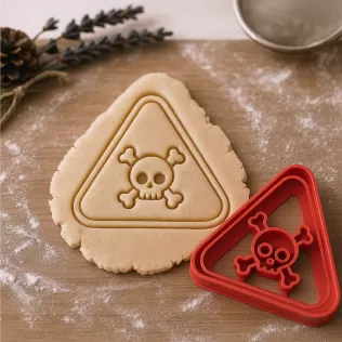 Halloween Poison Skull Cookie Cutter, Halloween Surprise & Gift