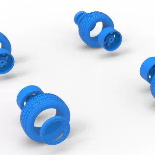 Wheel Set of Mod Lite Race car Version 2 Scale 1:25 - Model thumbnail 11