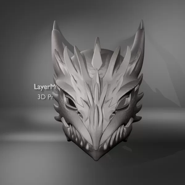 Dragon Warrior Helmet - Model preview 1