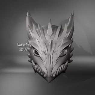 Dragon Warrior Helmet - Model thumbnail 1
