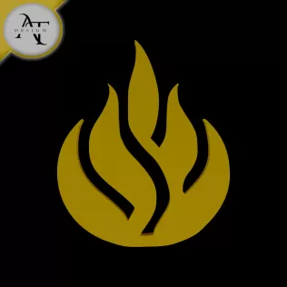 Simple Flame Symbol - 2D Art