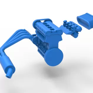 Engine of New Zealand Minisprint Scale 1:25