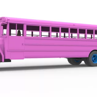 School bus for Figure 8 racing Version 2 Scale 1:25 - Model thumbnail 2