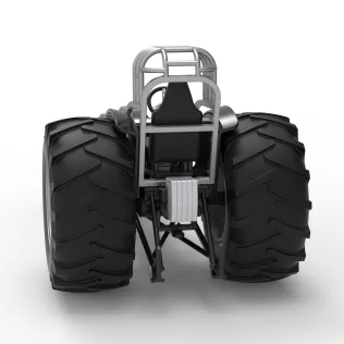 Vintage Pulling tractor Version 3 Scale 1:25 - Model thumbnail 14