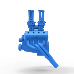 Engine of Gasser Version 2 Scale 1:25 - Model thumbnail 8