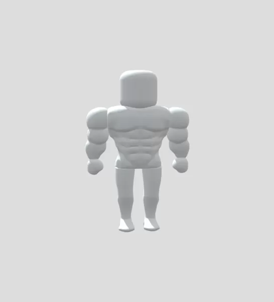 Superhero remade with cool muscles - Model preview 1