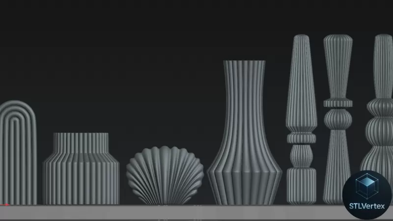 Traditional Candles 3D Printable Model - Model preview 3