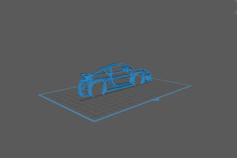 Porsche - 981 GT4 Wall Art - Model preview 1