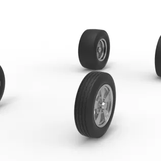 Wheel Set of Gasser Version 3 Scale 1:25 - Model thumbnail 2