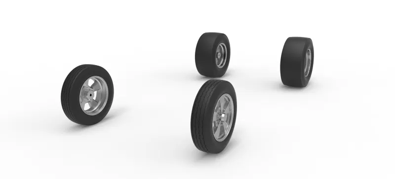 Wheel Set of Gasser Version 3 Scale 1:25 - Model preview 2