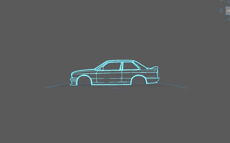 BMW - E30 M3 Wall Art - Model preview 1