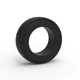 Vintage dirt tire Version 2 Scale 1:25