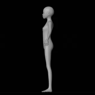 FEMALE tEEN bASE mESH - Model thumbnail 3