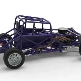 Canadian vintage modified stock car Base Scale 1:25 - Model thumbnail 20