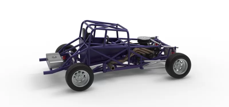 Canadian vintage modified stock car Base Scale 1:25 - Model preview 20