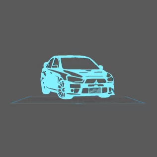 Mitsubishi - Lancer EVO Wall Art