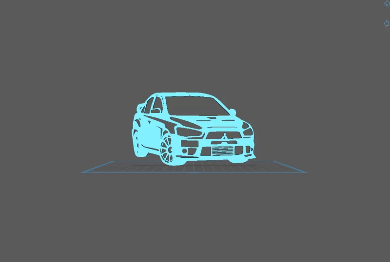 Mitsubishi - Lancer EVO Wall Art - Model preview 2