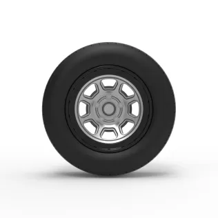 Wheel of Dirt Modified stock car V4 Scale 1:25 - Model thumbnail 5