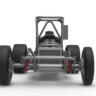 Dirt Silver Crown Champ car Base Version 2 Scale 1:25 - Model thumbnail 7