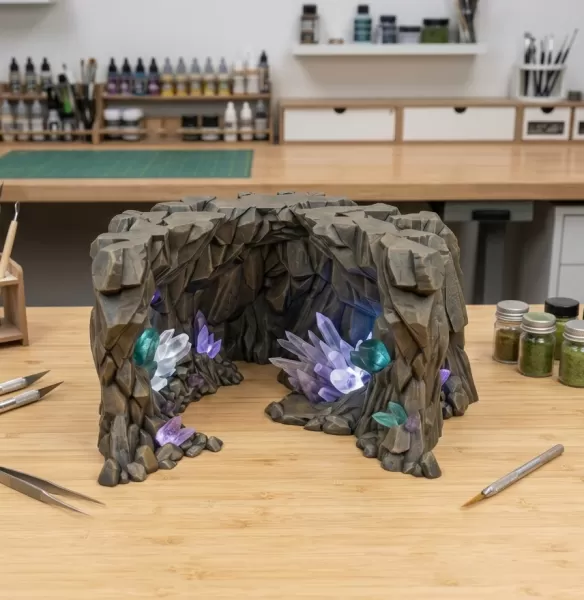 Giant crystal cave - Model preview 2