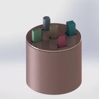 Montessori Interactive Color and Shape Sorting Kit 4-in-1 Set 3D - Model thumbnail 23