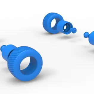 Wheel Set of Vintage Semi-Late Model Stock Car Scale 1:25 - Model thumbnail 10