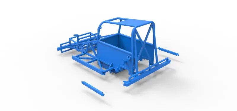Frame of New Zealand Ministock car Scale 1:25 - Model preview 15