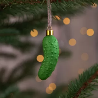 Pickle Ornament | Funny Christmas Holiday Tree Decoration - Model thumbnail 2
