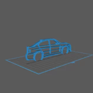 BMW - M3 E90 Wall Art - Model thumbnail 1