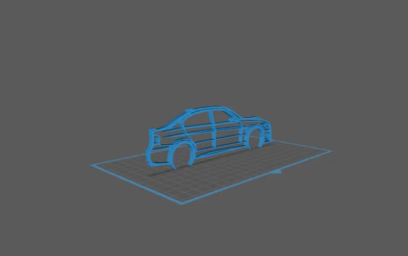 BMW - M3 E90 Wall Art - Model preview 1