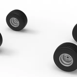 Wheel Set of BriSCA Micro Formula 2 Stock Car Scale 1:16 - Model thumbnail 7