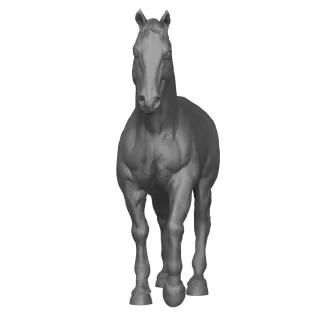 3D Printable Horse Standing Pose - Model thumbnail 4