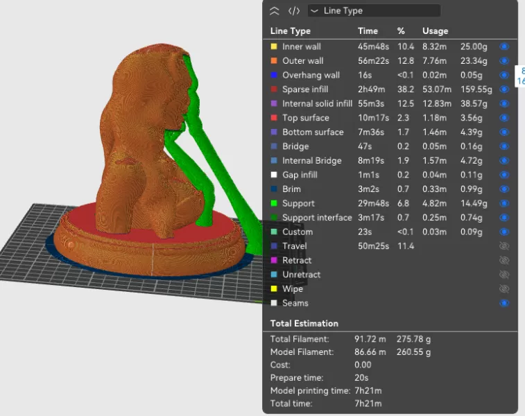 Megan Fox 3D Bust Print - Model preview 9