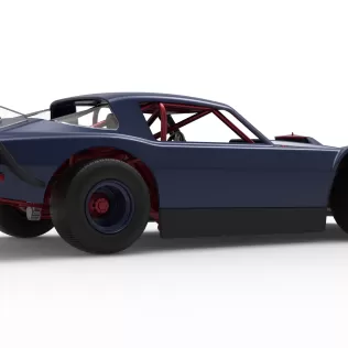 Vintage Dirt late model Race car Version 4 Scale 1:25 - Model thumbnail 21